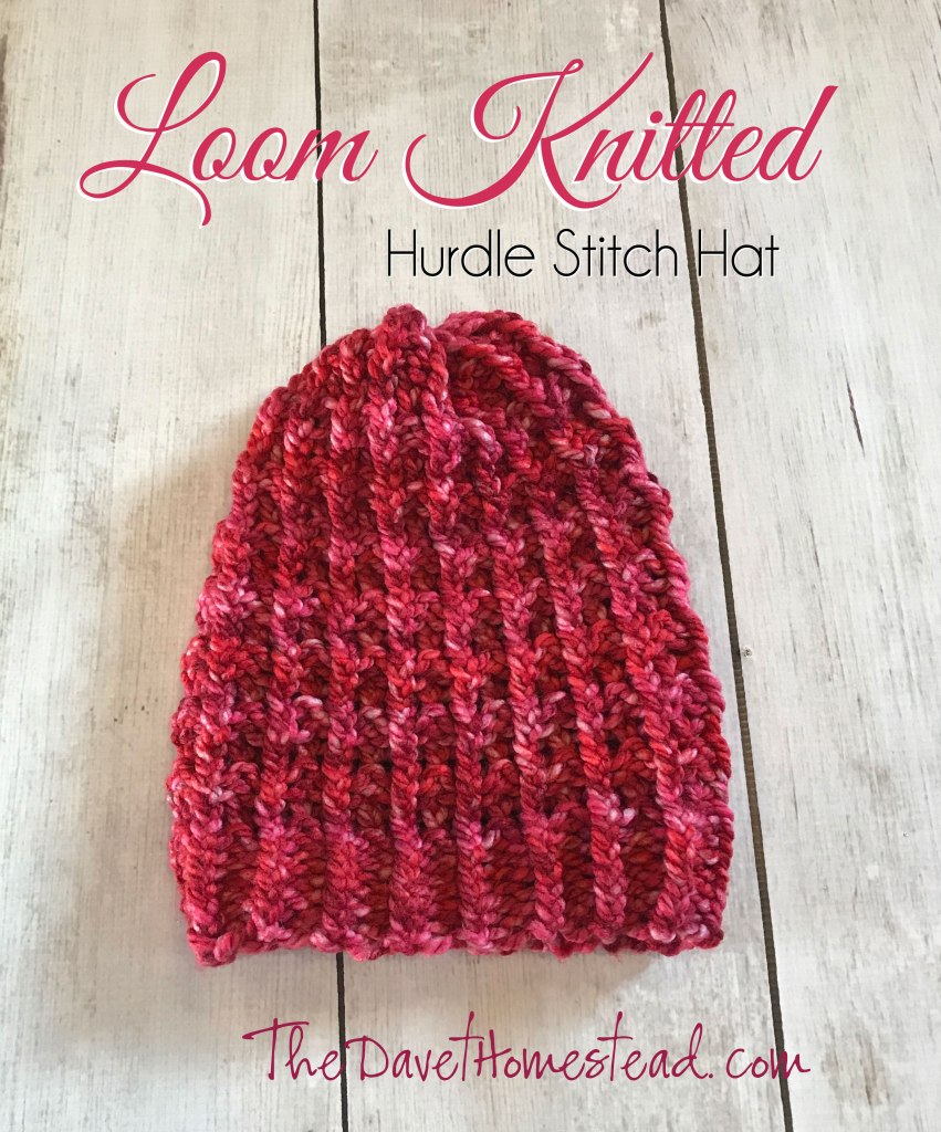 Hurdle Stitch Loom Knit Hat